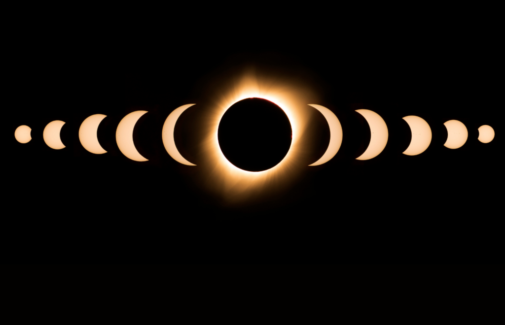 photo of solar eclipse