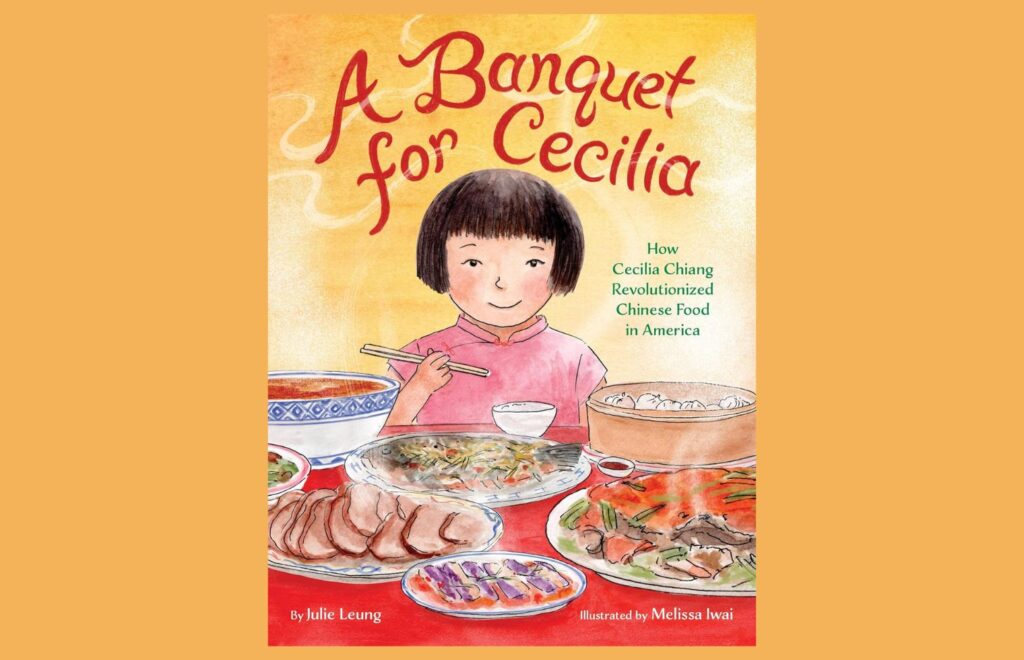 A banquet for Cecilia book cover. This is decorative